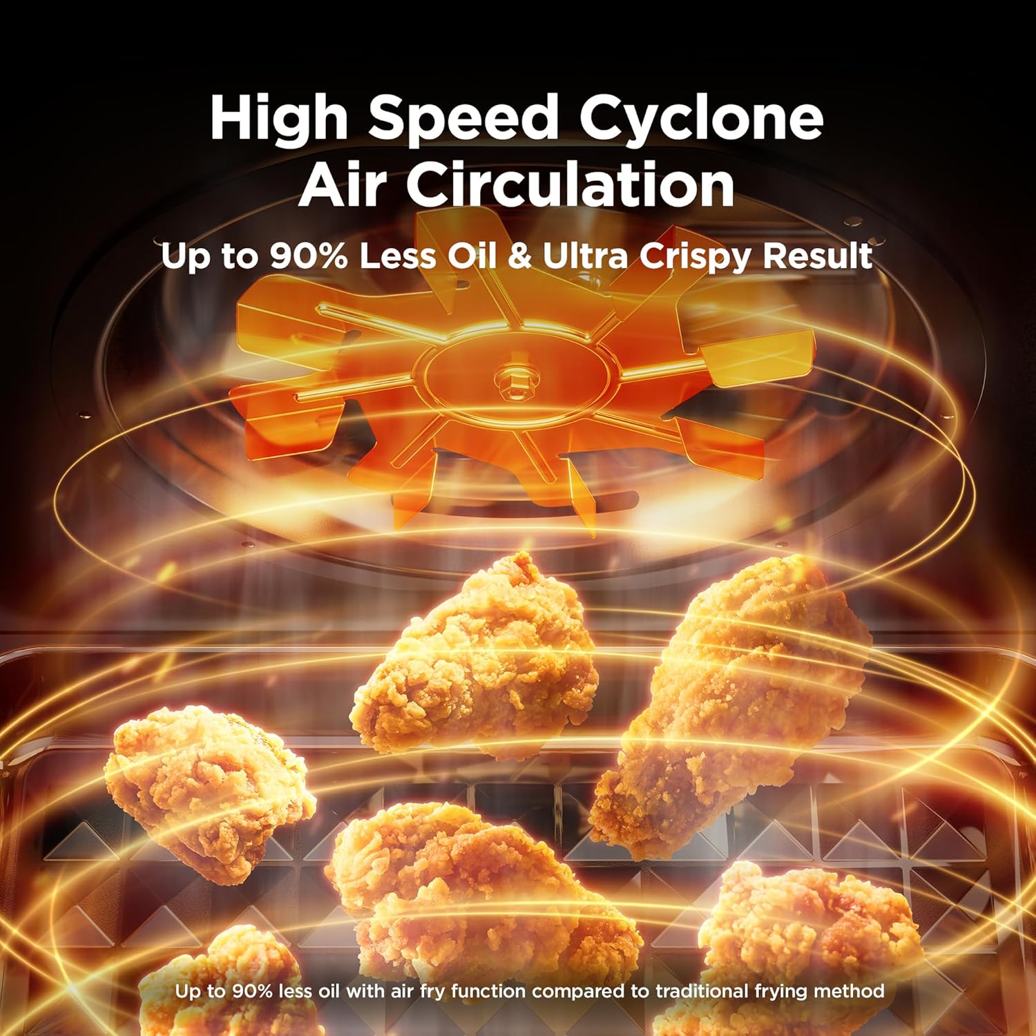 Midea Flexify Pro 10+4 Toaster Oven Air Fryer Combo, Graphene Juicy-Lock Cooking, French Door Countertop Oven, 450°F Flash Air Fry, 26.4 QT Stainless Steel