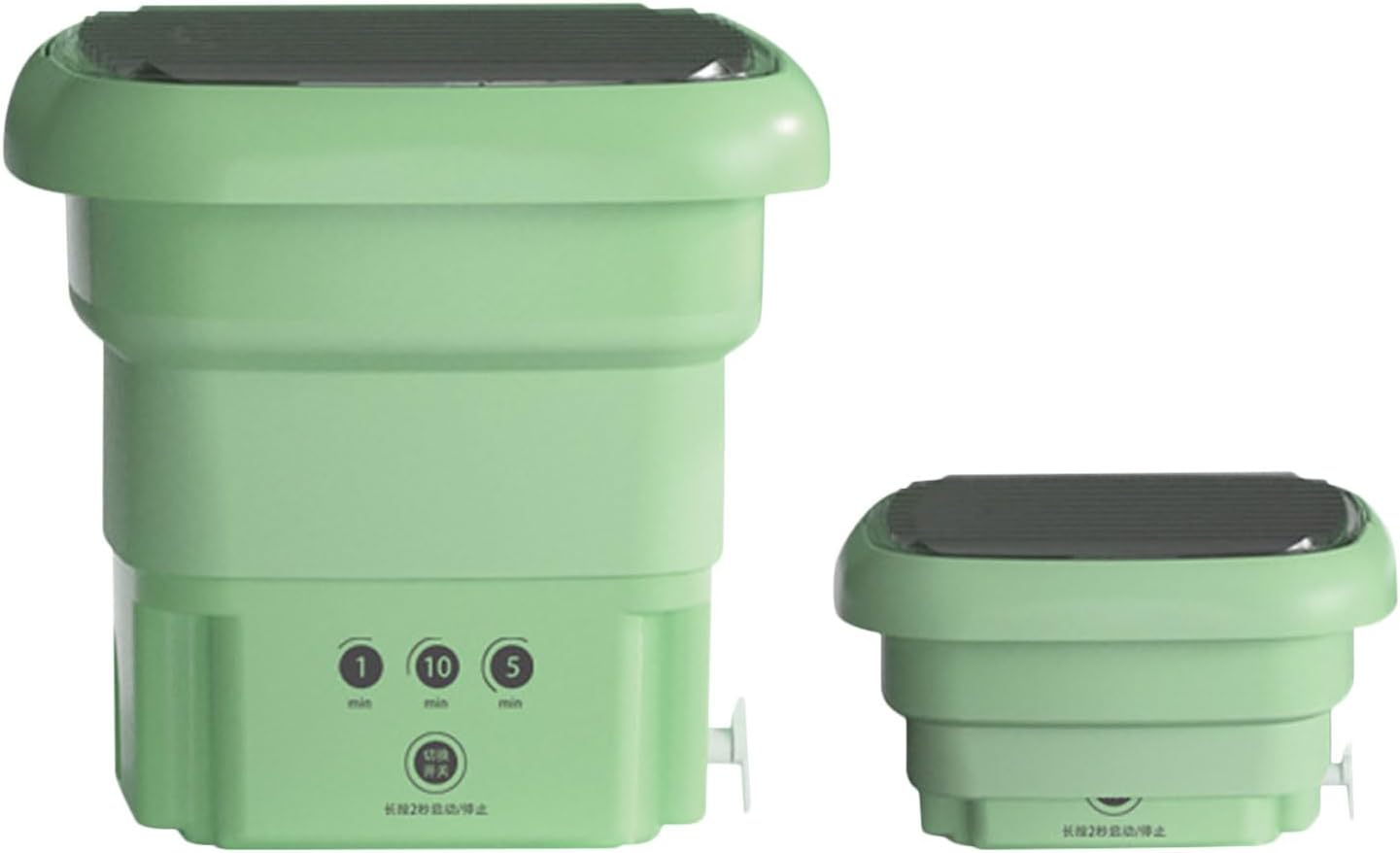 Portable Washing Machine, High Capacity Mini Washer, Foldable Washing Machine with Spin, for Baby Clothes, Underwear or Small Items, Apartment, Dorm, Camping, RV Travel laundry- Gift Choice (Green)