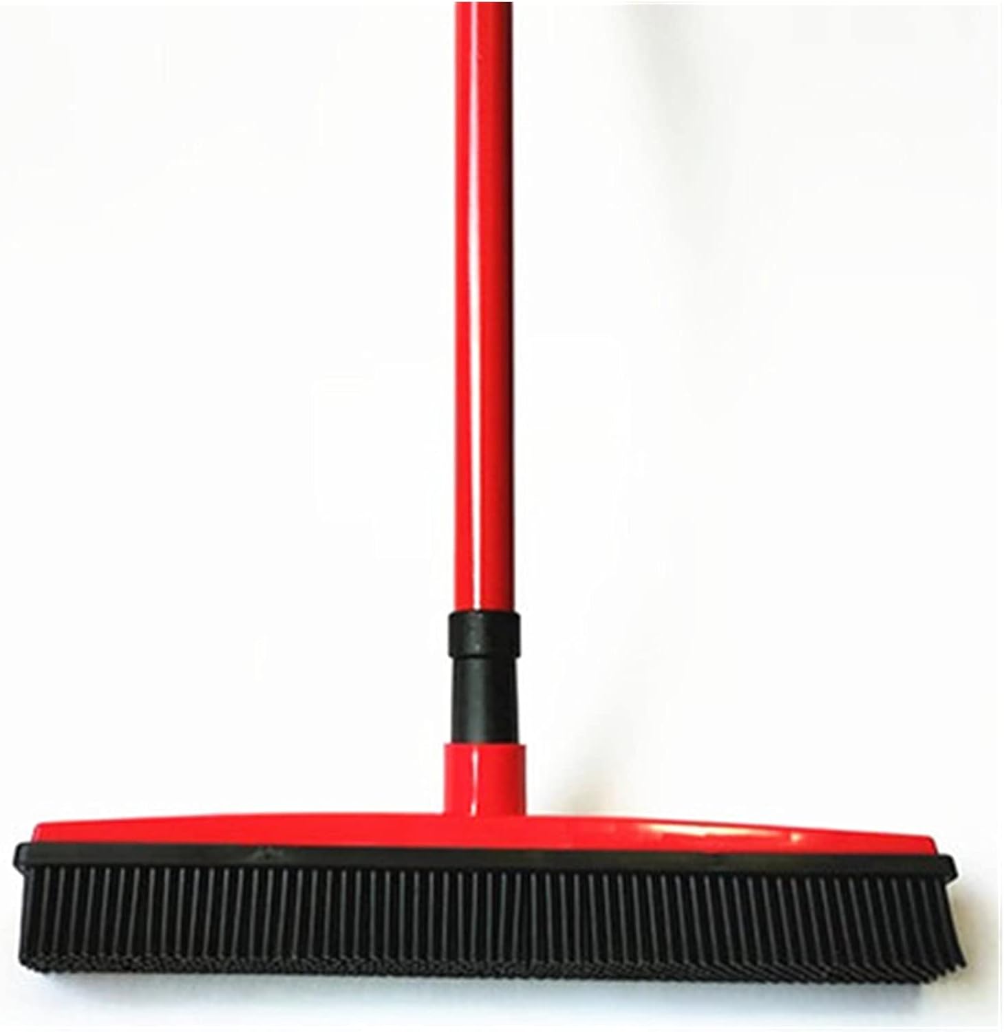 Robot Vacuum Cleaner Multifunctional Telescopic Broom Rubber besom Cleaner Brush Home Floor dust mop Carpet Sweeper Non-Stop Cleaning (Color : Blue) (Red)