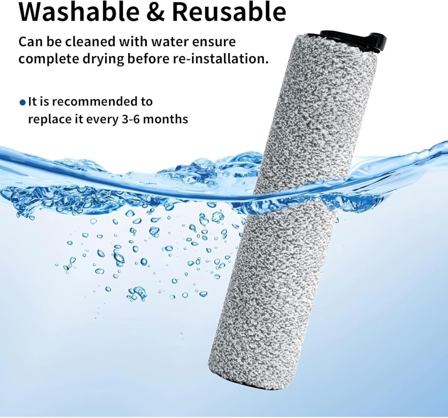 Roller Brush Replacement, Compatible for Tineco, Cordless Vacuum Cleaner Parts(4pcs)