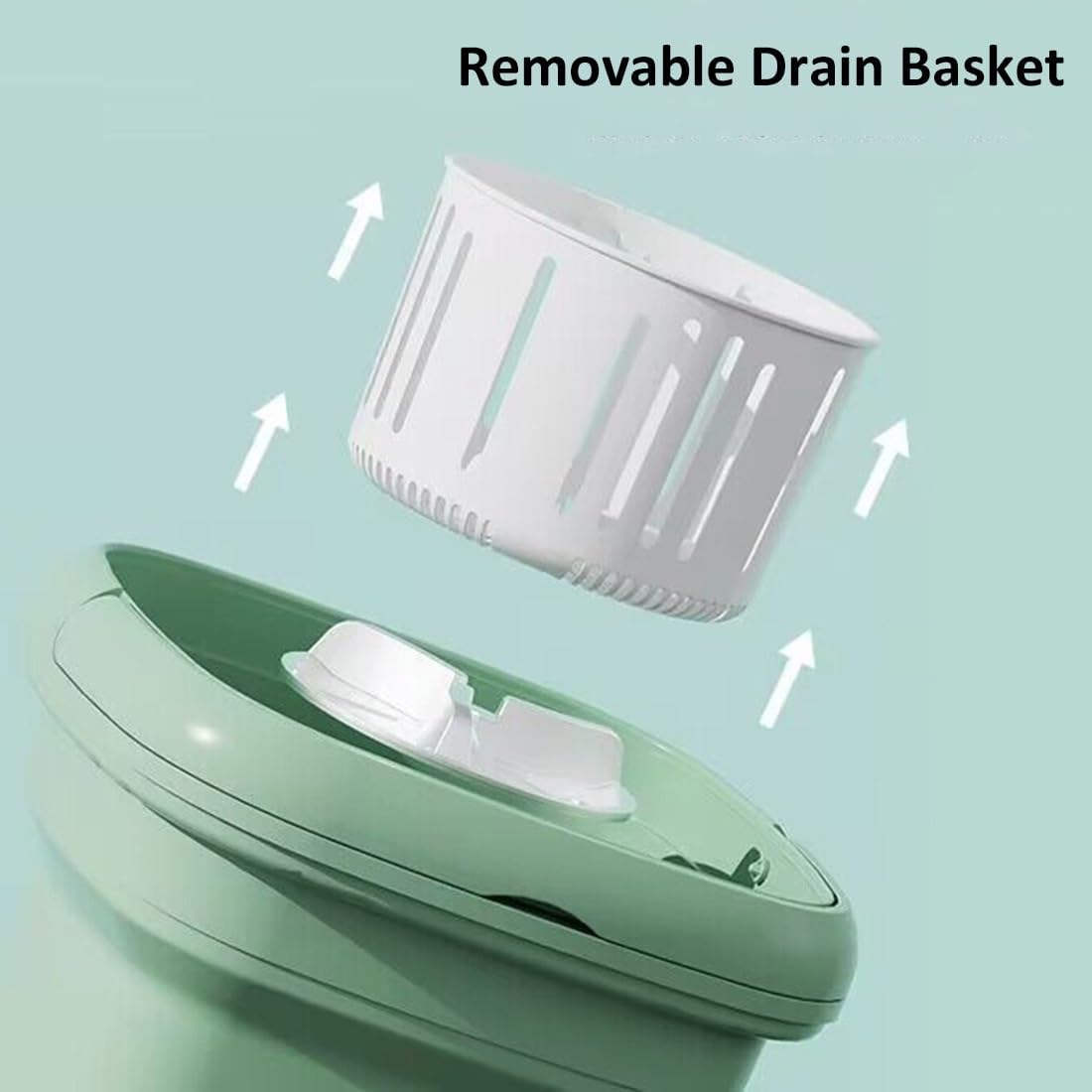 Portable Camping Washing Machine Foldable Mini Washer Small Washing Machine for Apartment Traveling Laundry Camping Underwear Baby Clothes(16L(20x29cm/8x11.4in))