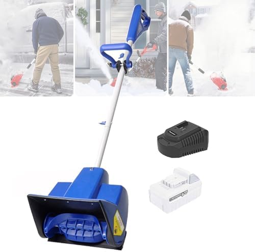 Cordless Electric Snow Shovel - Lightweight & Rechargeable, Effortless Outdoor Snow Removal, High-Power Performance, Long Throwing Distance for Quick Cleanup