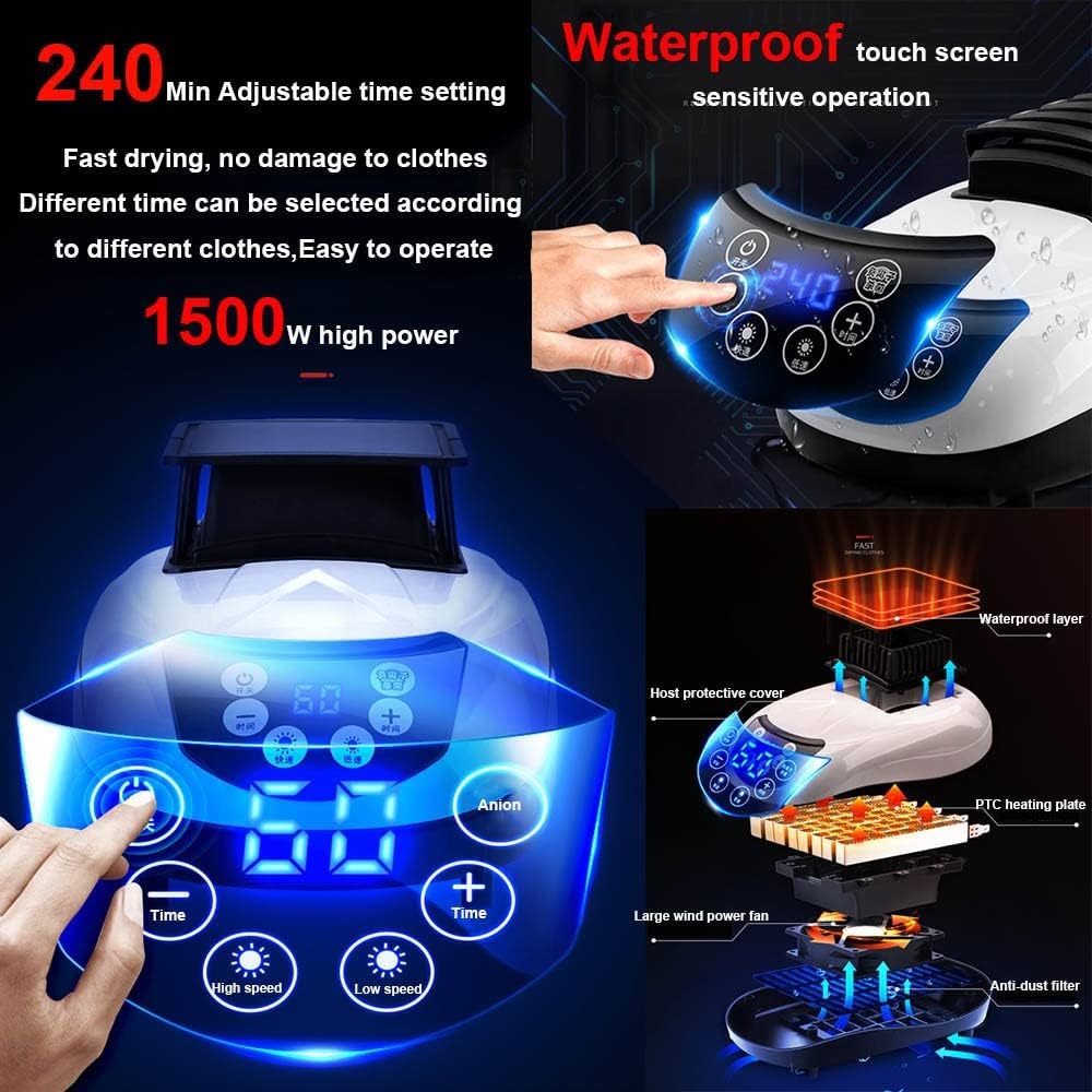 Clothes Airer Dryer, Portable 2-Tier Electric Clothes Drying Rack Folding-Dry Machine with Remote Control,1500W Energy Saving Electric Heated Laundry Airer,240min Adjustable Timer for House The New