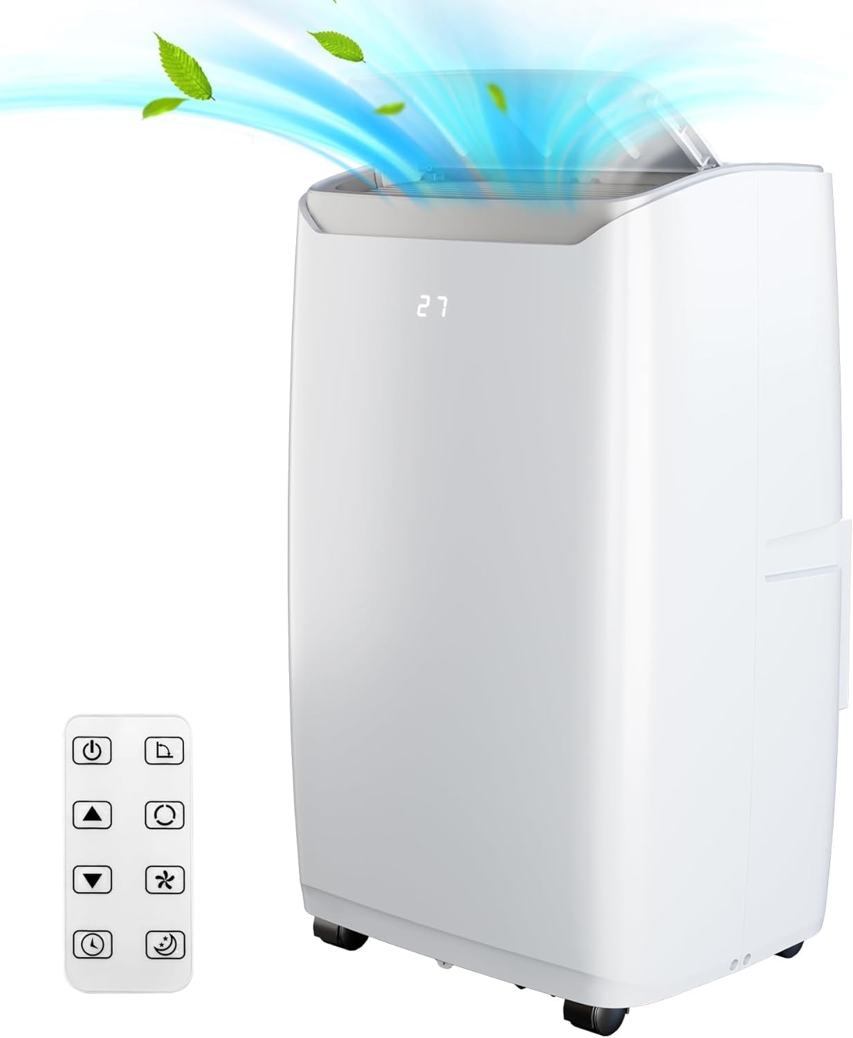 Portable Air Conditioners, 3-In-1 AC Unit 12,000 BTU Air Conditioners with Dehumidifier Function, Fan Mode, Quiet Sleep Mode, 24H Timer, Remote Control, Cool Up to 550 Sq.Ft. for Home Office