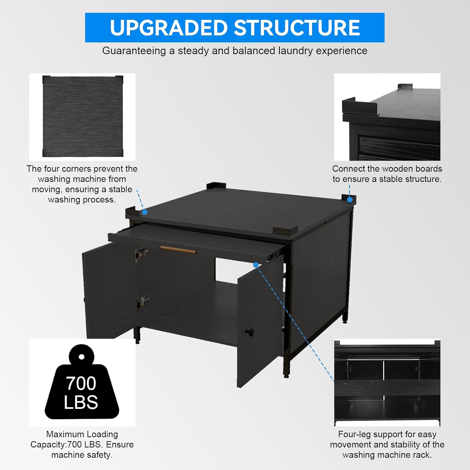 2 Pack Laundry Pedestal for Washer and Dryer, Heavy Duty 29