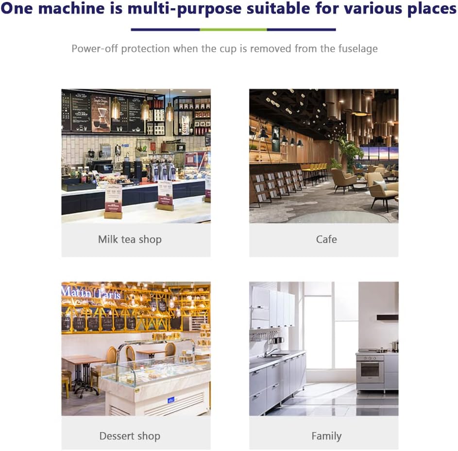 Commercial Milkshake Smoothie Maker, Kitchen Food Blender 2200W, High Power Home Commercial High Speed Blender, Built-in Timer, Smoothie Maker