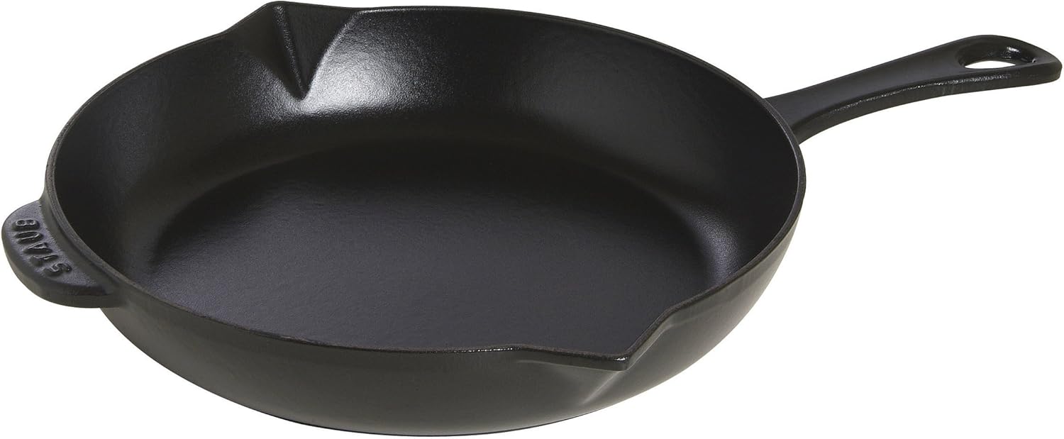 STAUB Cast Iron Fry Pan, Black, 25 cm