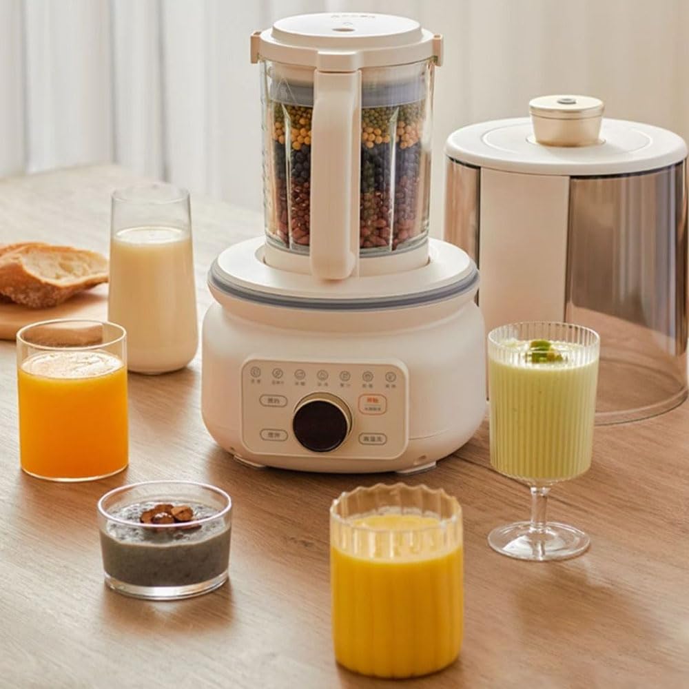 8in1 Cooking Blender, 1.4L 600W Countertop Blender with Silent Shield, 8 Programs & 24H Preset, Self-Cleaning & Drying, for Smoothie, Soy Milk, Oat Milk