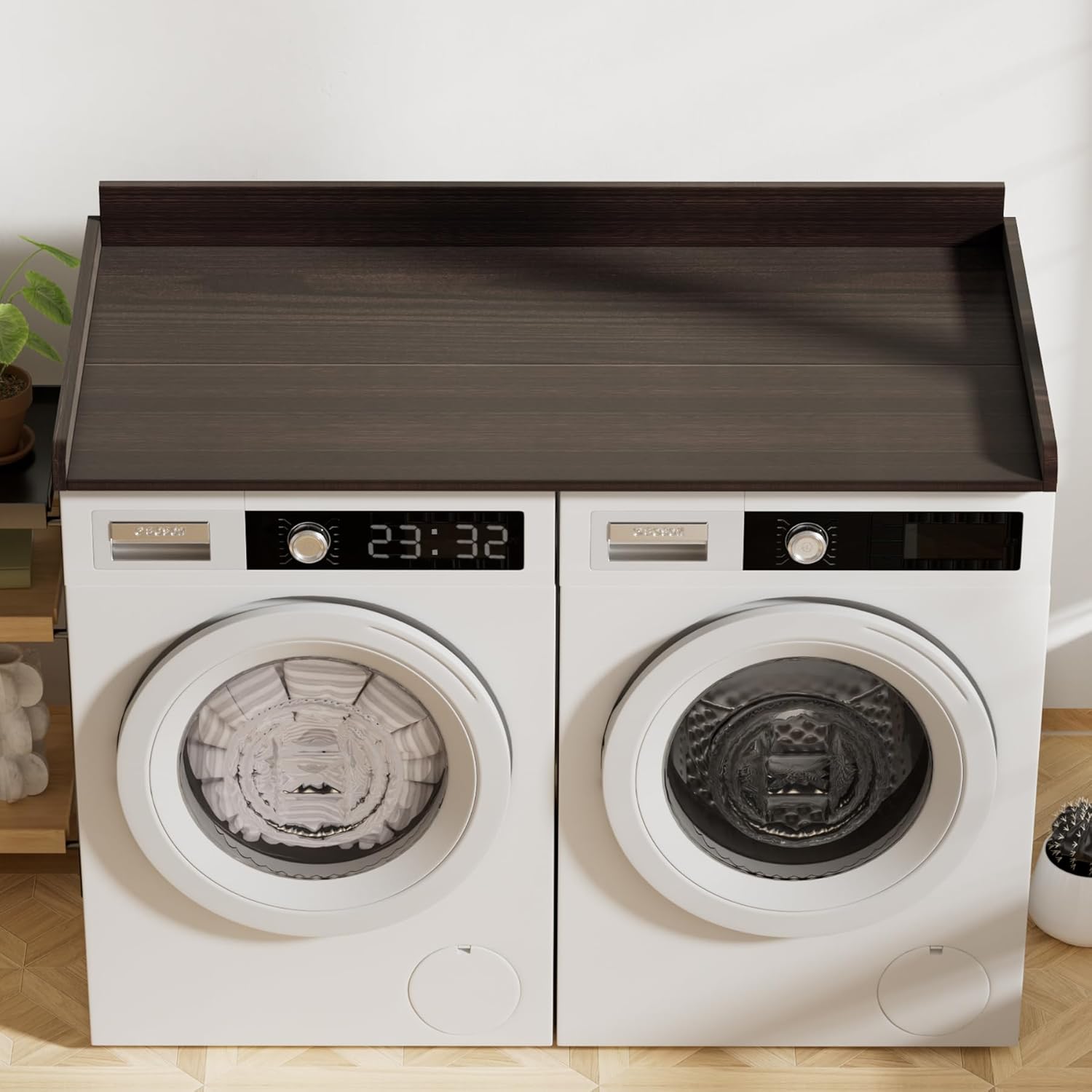 Washer Dryer Countertop, Washer Dryer Topper, Solid Wood Washers and Dryers Countertop, 54