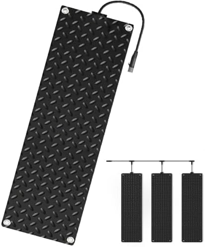 Heated Snow Melting Mats - Anti-Slip Texture, Flexible PVC Material for Outdoor Use - Ideal for Stairs, Walkways, Steps, Sidewalks, 55x120/21.65x47