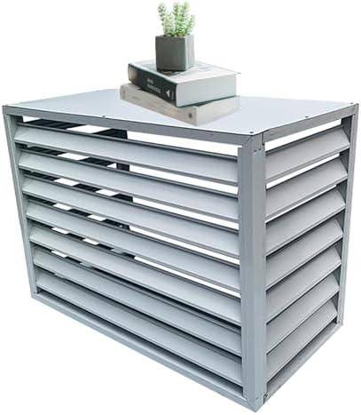 Outdoor Air Conditioner Protection Cover For Outside Units, Aluminum All Weather Protective, Trash Can Enclosure Flower Stand Decorative Privacy Screen, Condenser Protective Cover AC Unit Cover ( Co