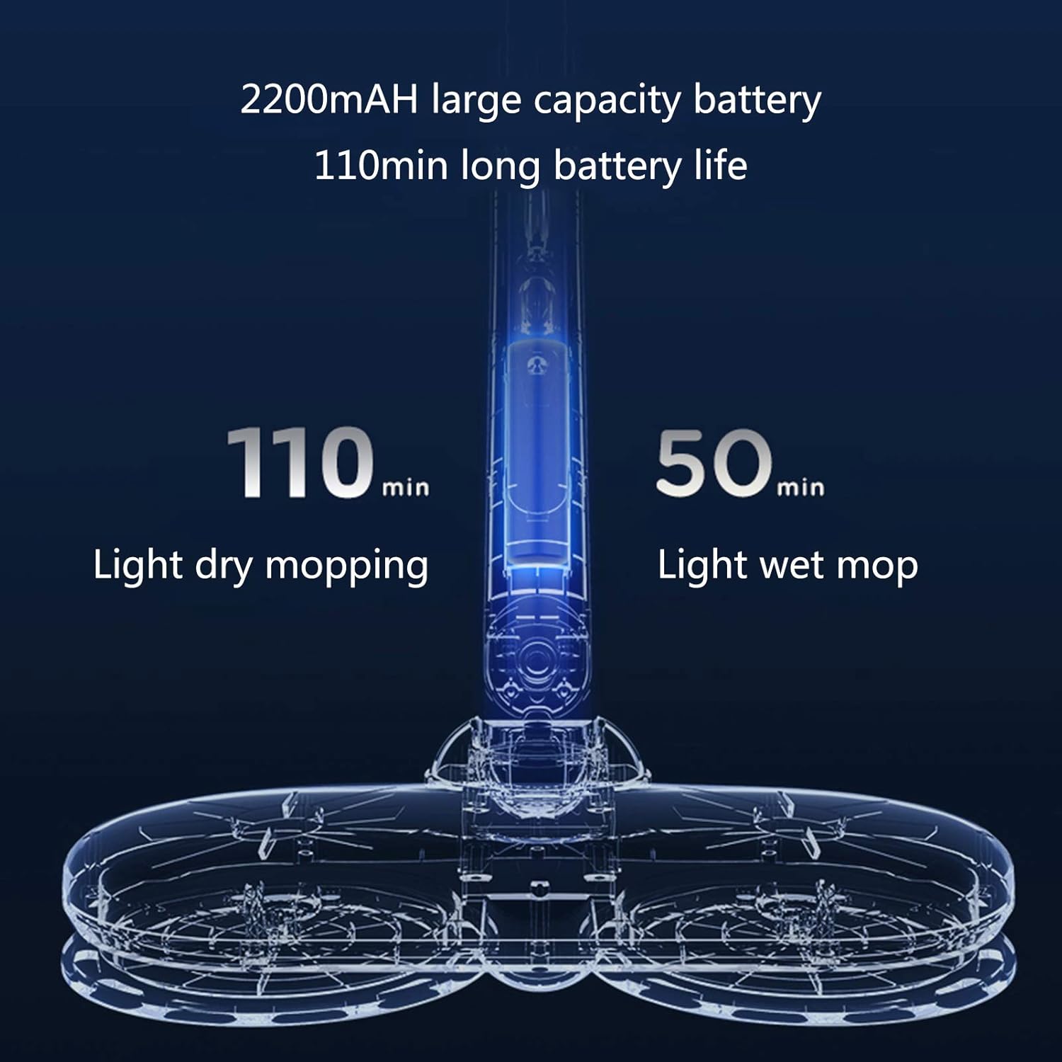 Multifunctional Steam Mop Hard Floor Floor Steam Cleaner for Floors Carpets Laminates Convenient Detachable Handheld Steam Cleaners Blue (Blue)