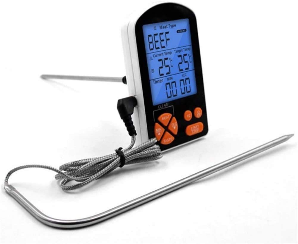 Meat Thermometer, Ultra-Fast Backlit Thermometer, Instant Reading, Suitable for Kitchen, Outdoor Cooking, and Grilling.