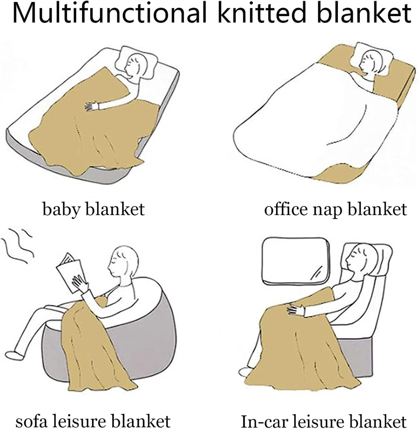 Soft Chunky Knit Blanket, Handmade Knit Blanket, Chenille Handwoven Throw Cozy Warm Blanket, Home Decor, As Sofa Blankets, Baby Air Conditioner Blanket, Photography Blanket,Bedding,Carpets