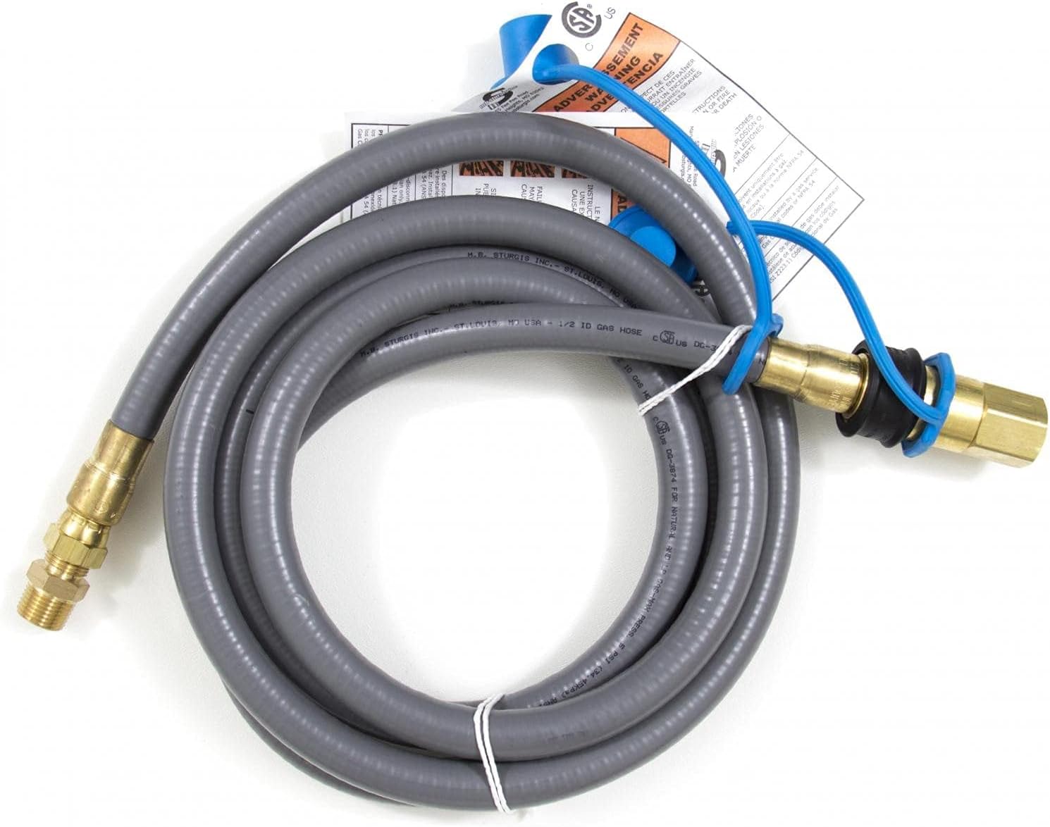 Blaze 10 Ft. Natural Gas/Bulk Propane Hose W/Quick Disconnect - BLZ-NG-HOSE