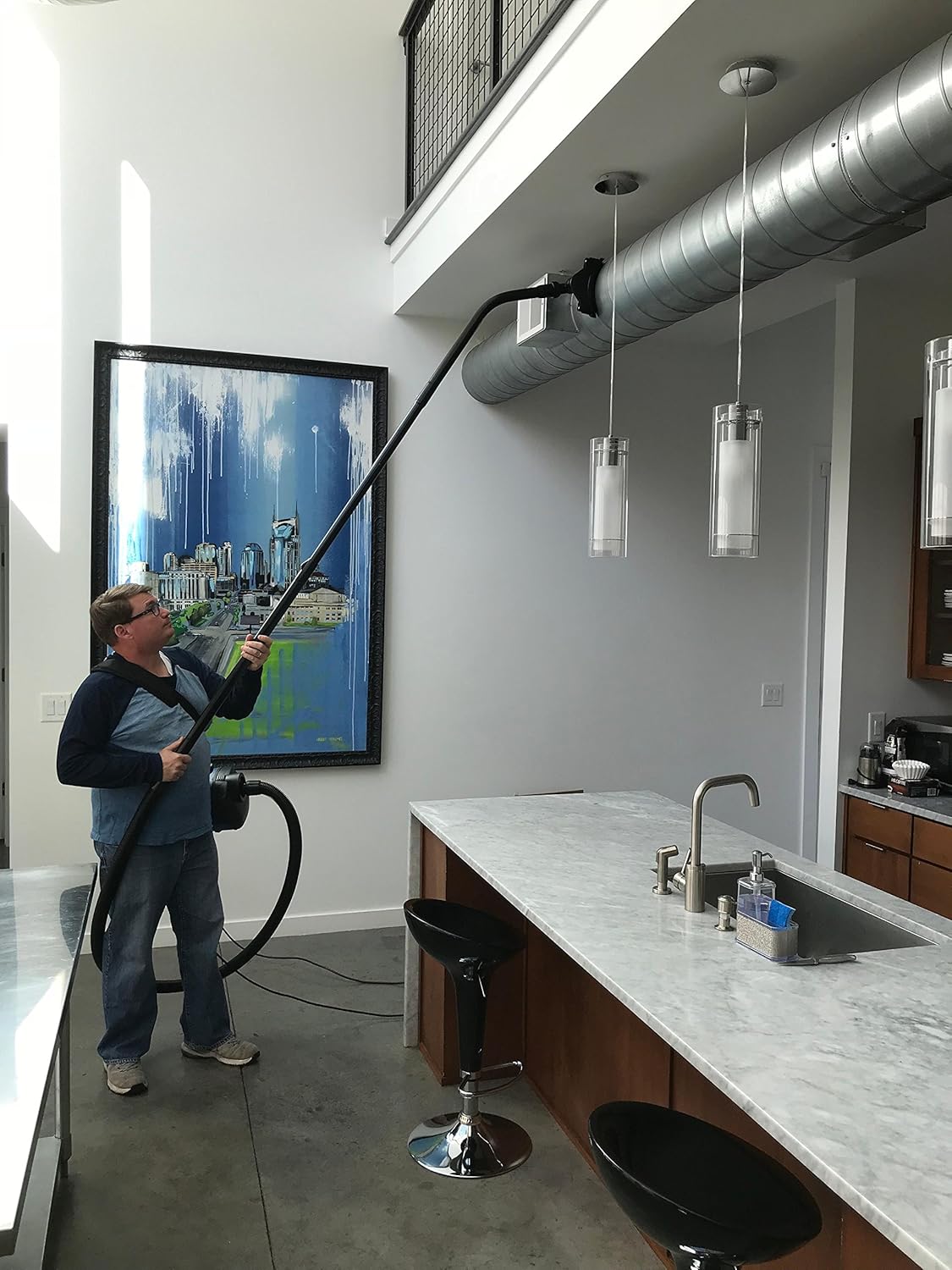 Cen-Tec Systems 93290 Canister Vacuum and Home High Reach Kit, 18 Ft