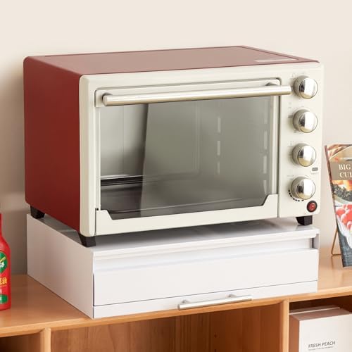 Kitchen Countertop Organizer Appliance Stand with Pull-Out Drawers & Shelves, Carbon Steel Kitchen Organizers and Storage for Microwave Oven Coffee Maker & Small Appliances