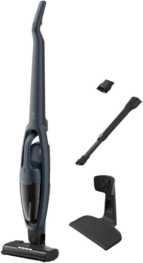 Electrolux ES52CB21DB 500 Series Vertical Cordless Vacuum Cleaner, Operating Time up to 45 Minutes, 18 V with Brush Roller Cleaning Function