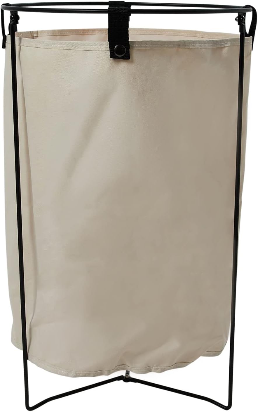 Household Essentials Iron Laundry Hamper with Removable Bag