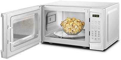 Danby DBMW1120BWW 1.1 Cu.Ft. Countertop Microwave In White - 1000 Watts, Family Size Microwave With Push Button Door