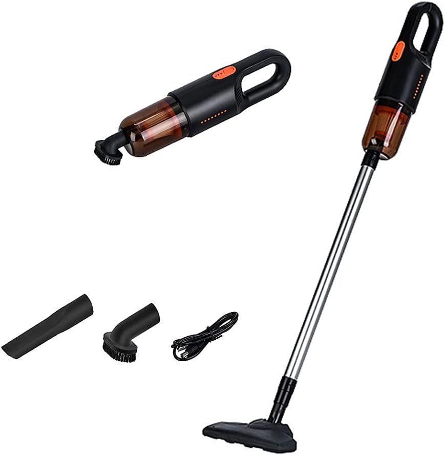 Aoun Lightweight Cordless Stick Vacuum Cleaner, Powerful Suction Handheld Upright Rechargeable Cordless Vacuum Cleaner with HEPA Filter, Stick Vacuum for Pet Hair Hardwood Floors, Carpet, Black