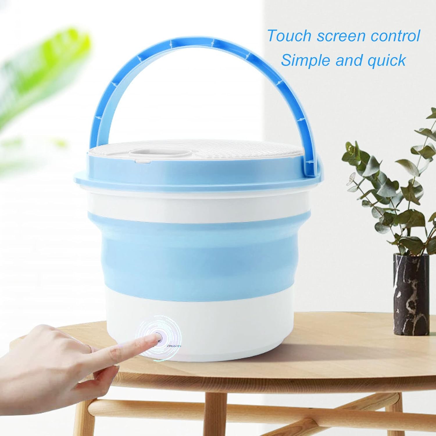 Mini Washing Machine, Portable Foldable Washing Machine, 7L Mini Washer with Generator, for Home, College Room, RV, Apartment