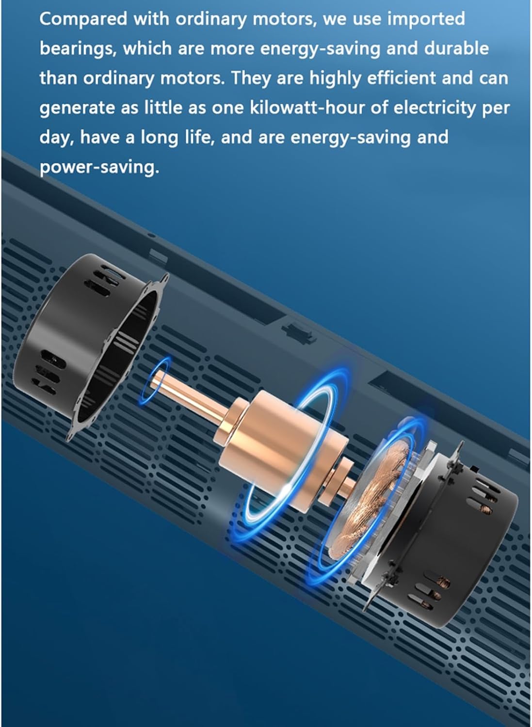 23 Inch, 35 Inch, 39 Inch Black Air Curtain Machine Supermarket Cold Storage Door Head Air Curtain Machine Natural Wind(150cm)