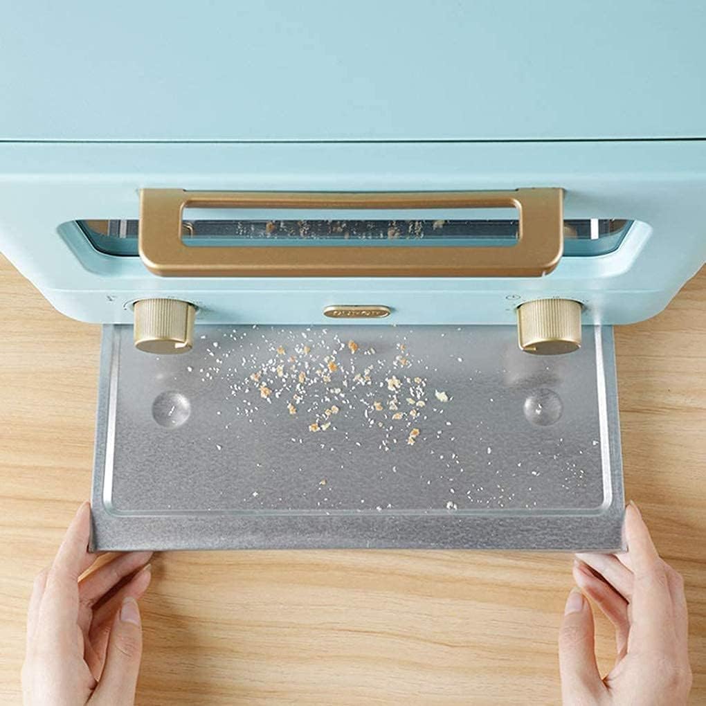 oven mini oven air fryer oven 12L Mini Oven,Electric Cooker and Grill, Home Baking Small Oven Timer Double Glass Door Top and Bottom Heat1000W Convection Countertop Toaster Oven (Blue) (White) Toast