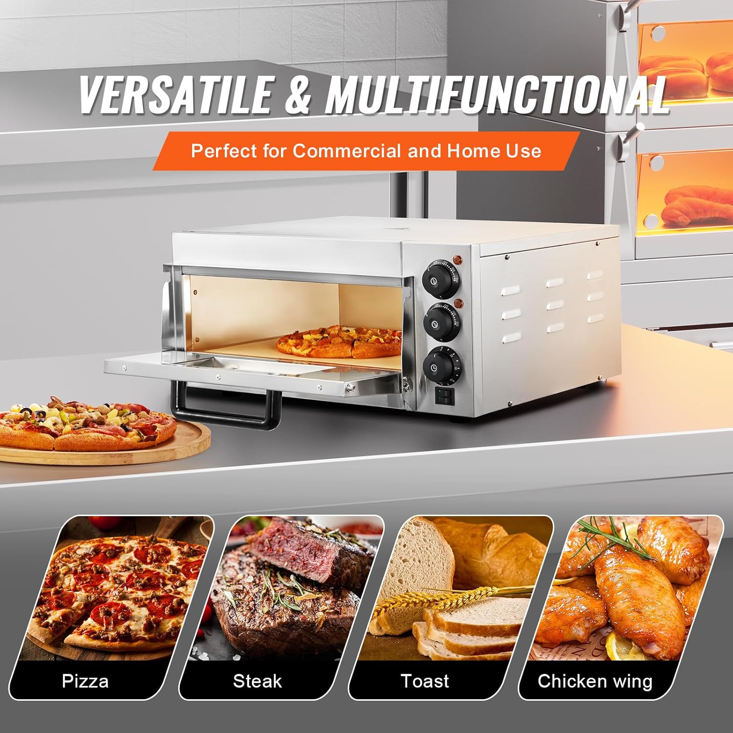 VEVOR Commercial Pizza Oven Countertop, 16