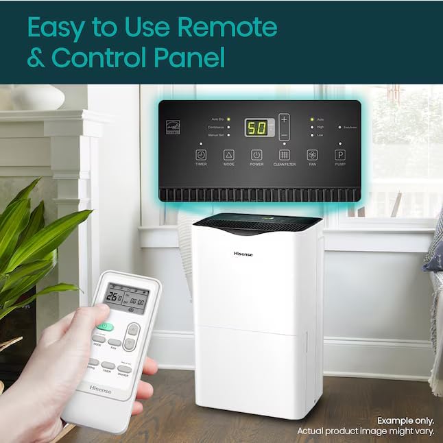 Hisense 12000-BTU DOE 115-Volt White Vented Wi-Fi enabled Portable Air Conditioner AP1222CW1W