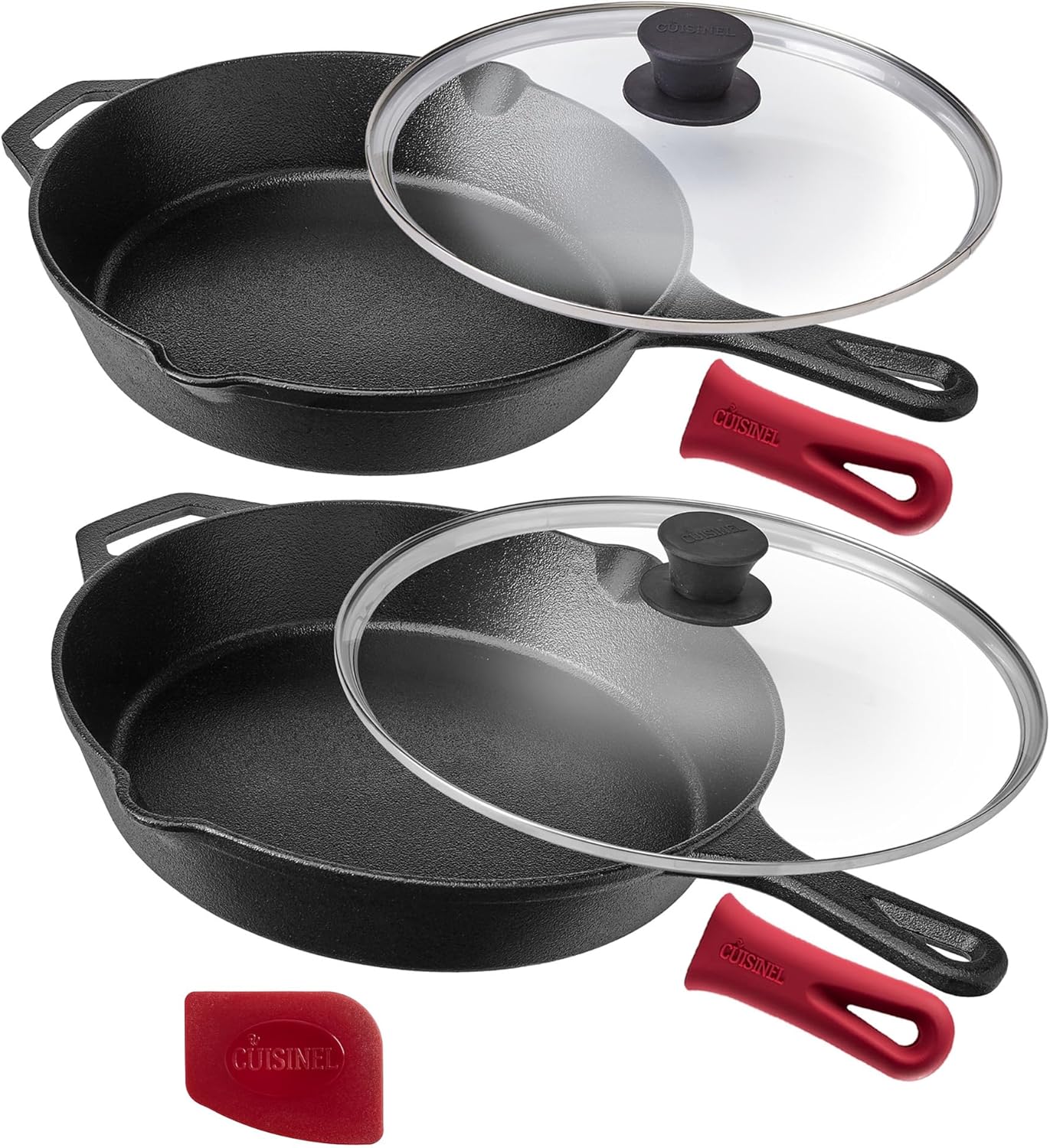 Cuisinel Cast Iron Skillet Set - 10