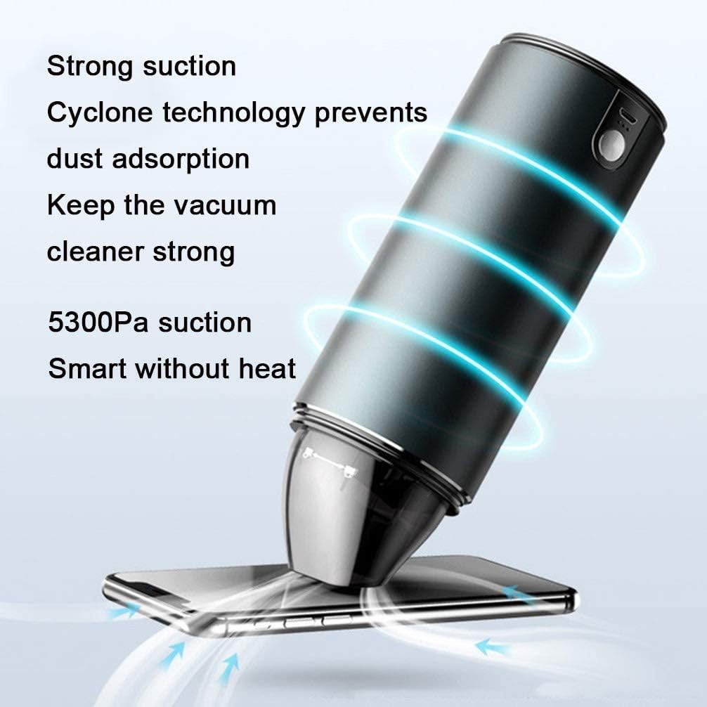 Handheld Vacuum, Car Vacuum 35W, 5kpa Powerful Suction Hand Vacuum Cleaner,Quickly Recharge Portable Mini Vacuum (Size : 20CM)