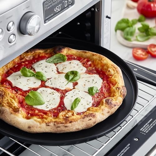 GreenPan 13-in-1 Elite Countertop Convection Oven and Air Fryer, PFOA and PFAS-Free Ceramic Tray and Pizza Pan, Adjustable Racks, Multifunction Presets, Toaster, Bake Broil Roast, Stainless Steel