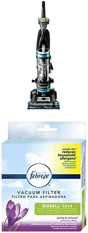 Bundle of BISSELL 2254 CleanView Swivel Rewind Pet Upright Bagless Vacuum, Automatic Cord Rewind, Swivel Steering+ BISSELL Febreze Style 1214 Cleanview & PowerGlide Pet Replacement Filter - 12141