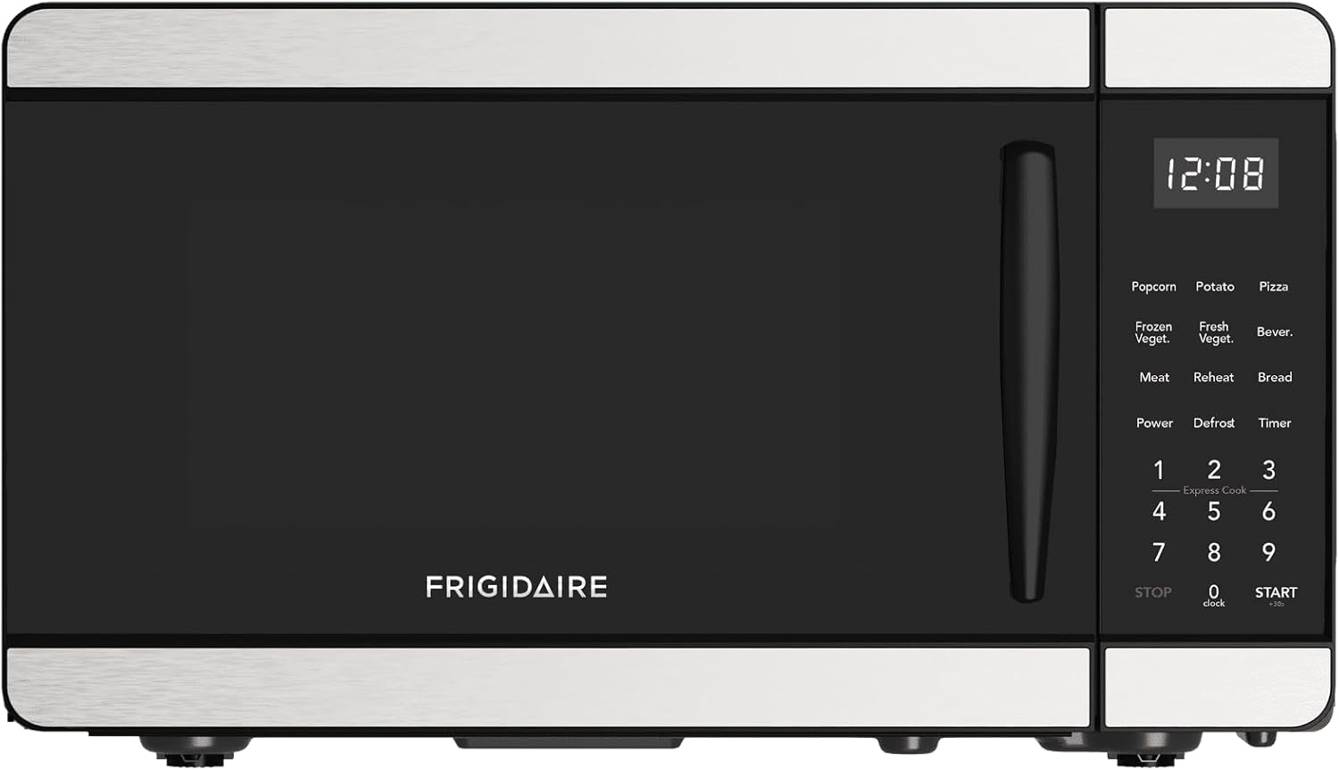 Compact 0.7 Cu. Ft. Stainless Steel Countertop Microwave Oven - Perfect for Small Spaces