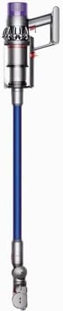 Dyson V10 Allergy Cordless Stick Vacuum Cleaner: 14 Cyclones, Fade-Free Power, Whole Machine Filtration, Hygienic Bin Emptying, Wall Mounted, Up to 60 Min Runtime, Blue + Sponge Cloth (Renewed)
