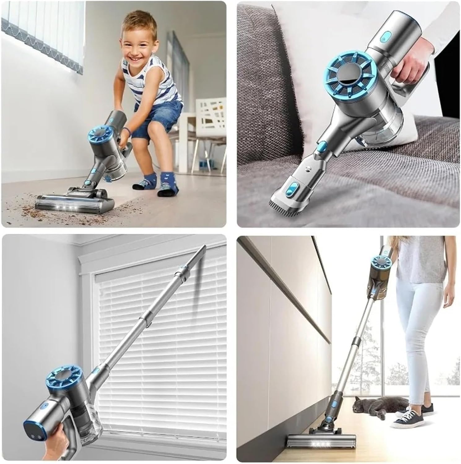 N9 Cordless Vacuum Cleaner | 8-in-1 Lightweight Stick | Self-Standing & LED Display | Compatible With TASVAC N9, For Carpet & Hard Floor​