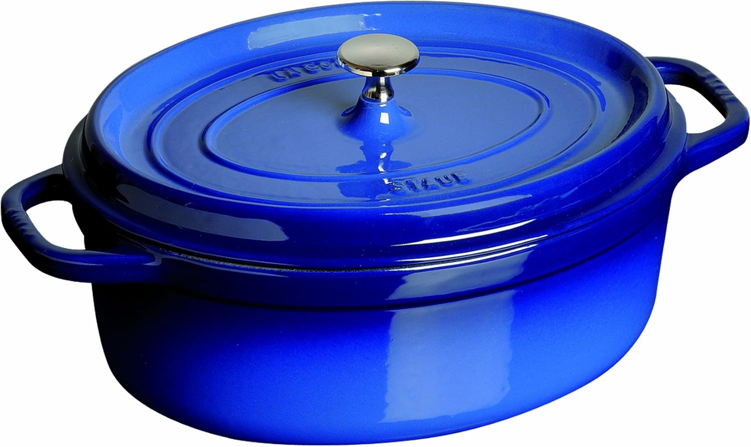 Staub 5 Quart Oval Cocotte, Royal Blue