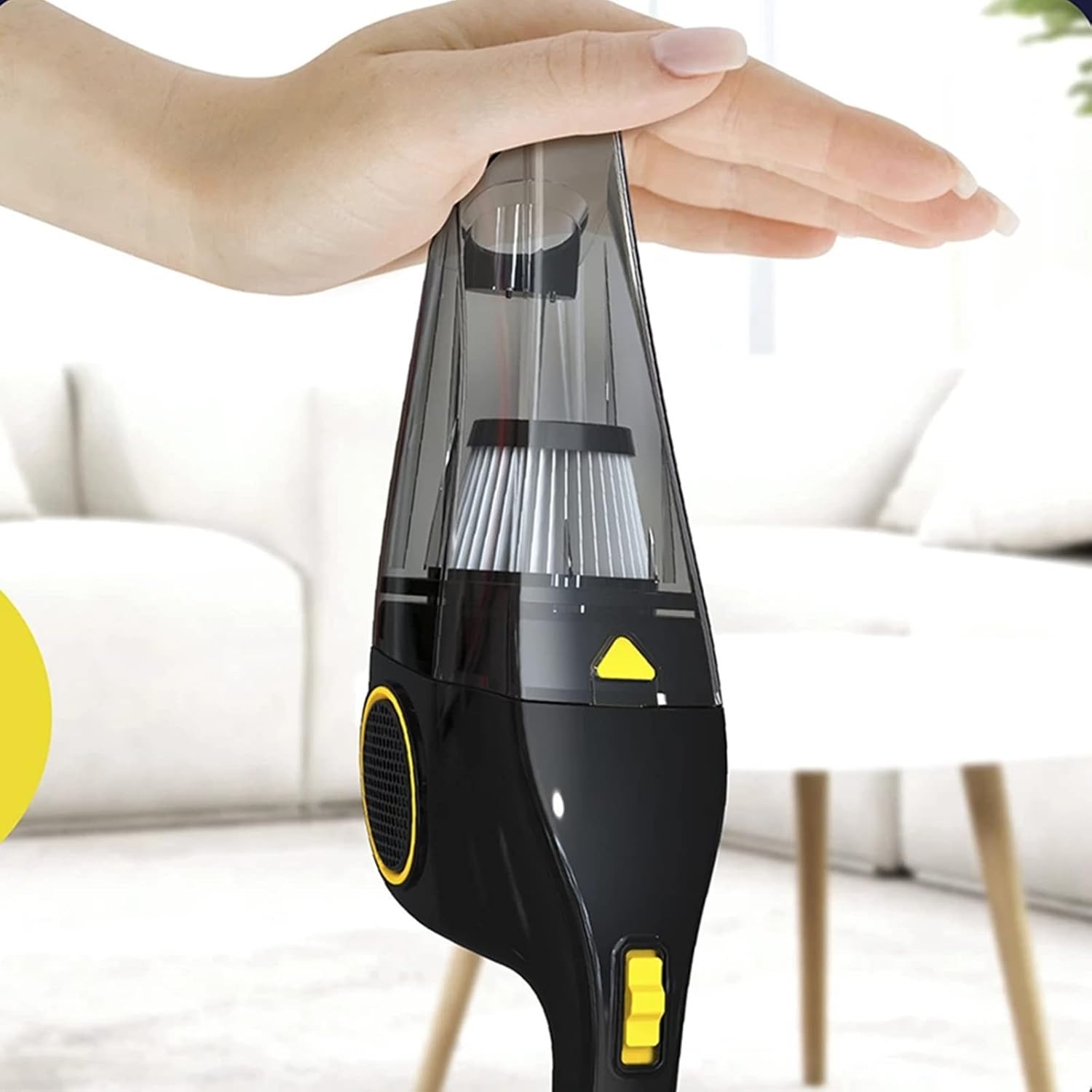 Portable Car Vacuum Cleaner 9000Pa Handheld Dry/Wet Dust Cleaner for Car Interior, Home, Office,Black,Wireless