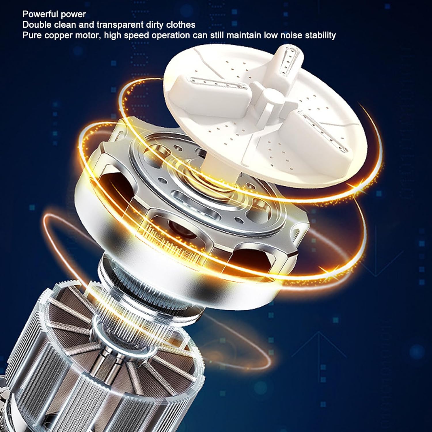 Portable Washing Machine, 9L Large Capacity High Speed Motor Washer, Built in Water Stripper Reduce Noise Washer Mini Washing Machine, for Underwear[Green]