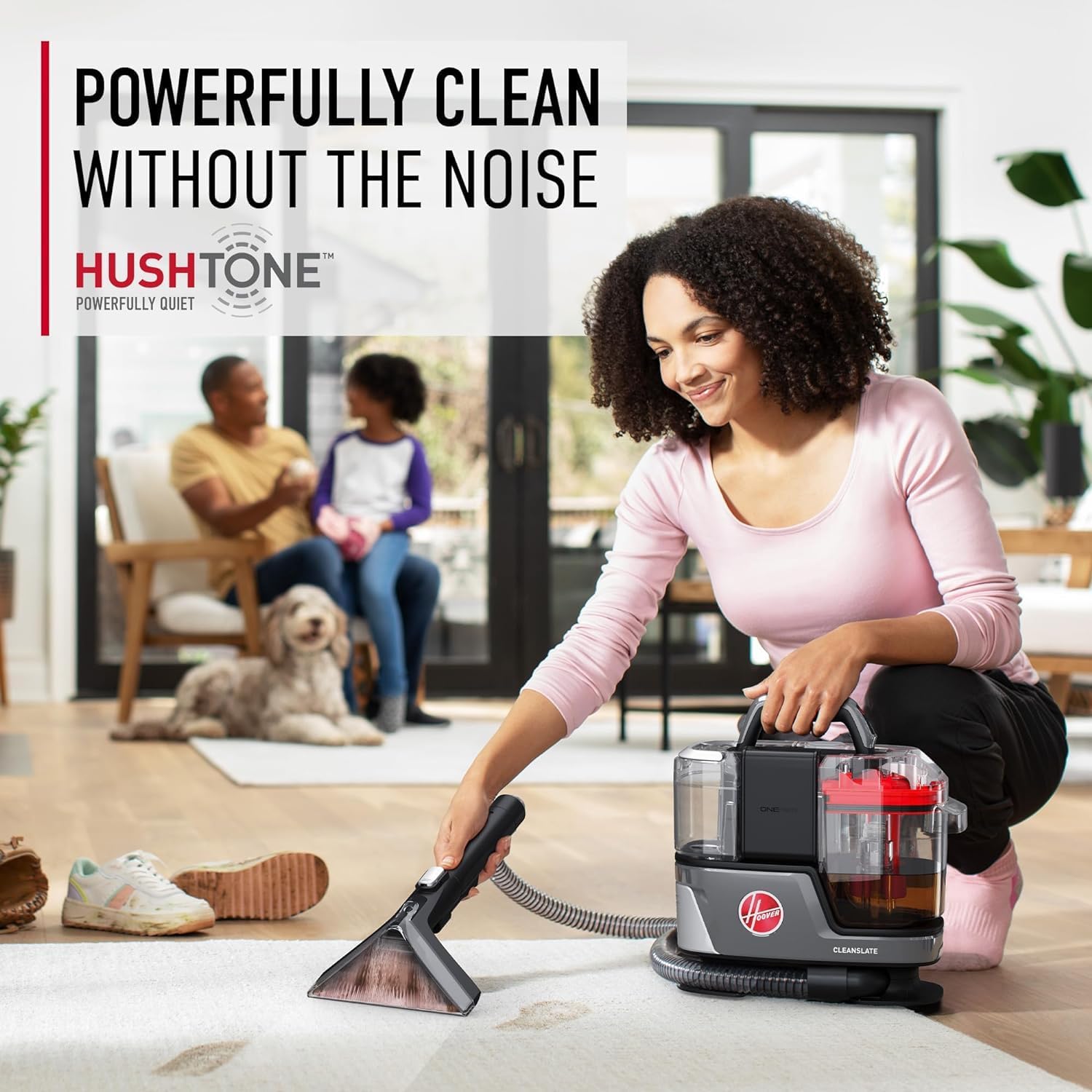 Hoover ONEPWR CleanSlate Cordless Carpet & Upholstery Spot Cleaner, BH14000V + Hoover Oxy Portable Spot Cleaner Solution, Carpet Cleaning Shampoo, 32 oz Formula, AH31711