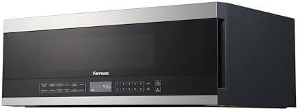 Kenmore KMOMJK12S2SW-10 Low Profile Over The Range Microwave Hood Combination Steam & Sensor Cooking, 11 Power Levels, 1.2 Cu Ft, Stainless Steel