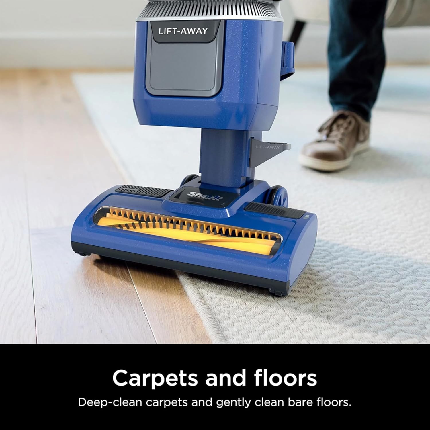 Shark Navigator ADV Upright Vacuum Cleaner with Self Cleaning Brushroll, Powerful Pet Hair Pickup, Filter, Lift Away Design, Cobalt Blue (Renewed)