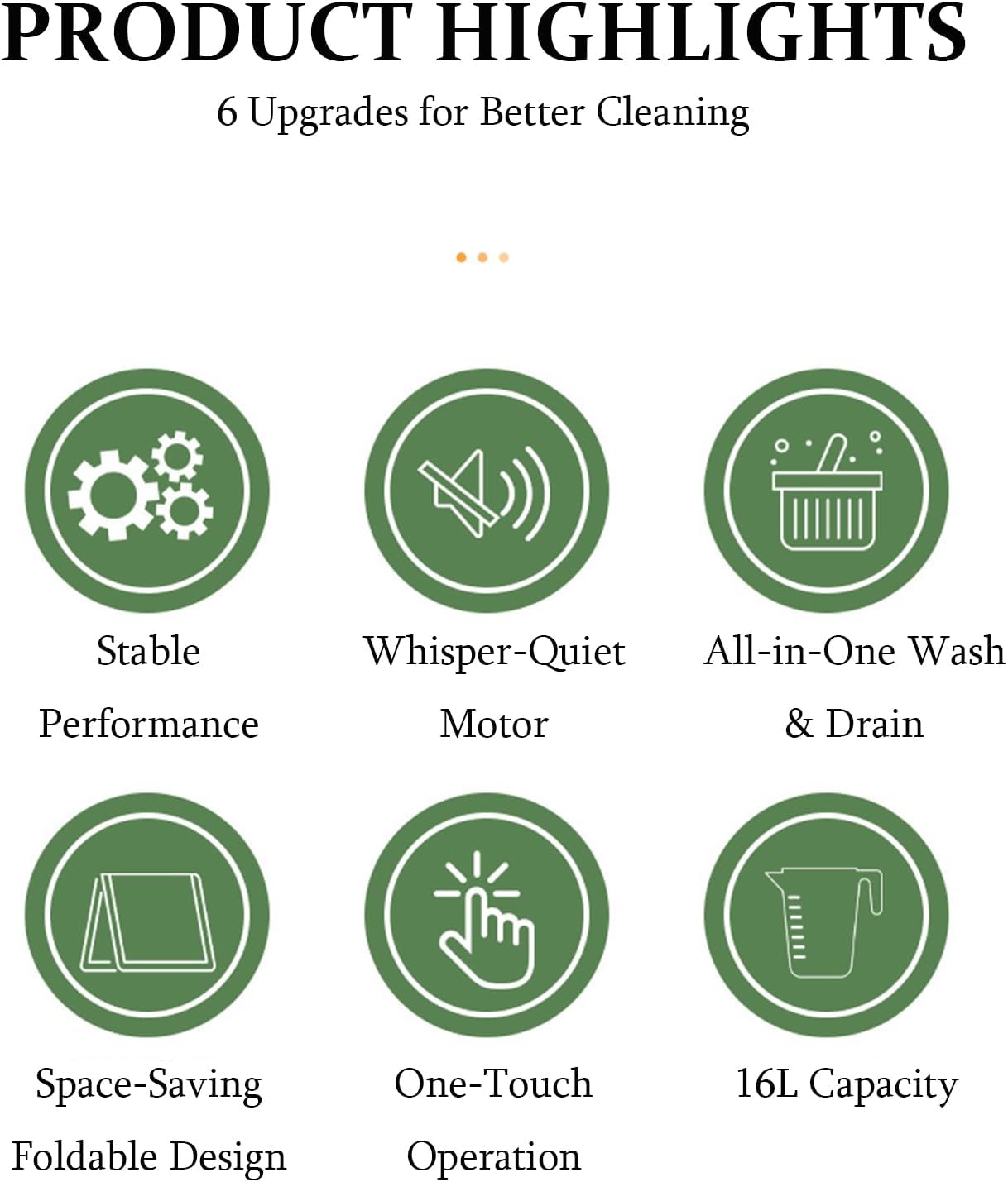 Portable Washing Machine, 16L Collapsible Mini Washer with UV-C Light & Spin Basket, 3 Cleaning Modes Small Foldable Laundry Machine for Clothes Underwear Socks Delicates Travel Camping Dorms (Green)