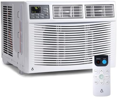 12,000 BTU Smart Window Air Conditioner - Wi-Fi Enabled - Cools 550 Sq.Ft - Ultra Quiet & Energy Efficient - Includes Remote & Easy Install Kit (115v/60Hz)