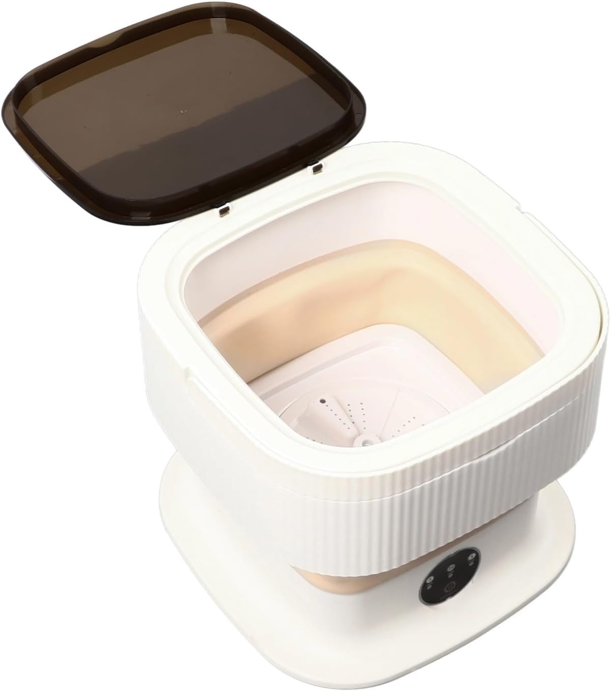 Portable Washing Machine 10L Foldable Mini Washer and Spin Dryer Deep Cleaning Compact Baby Clothes Underwear Washer for Apartment Dorm Camping RV Travel Portable Washers