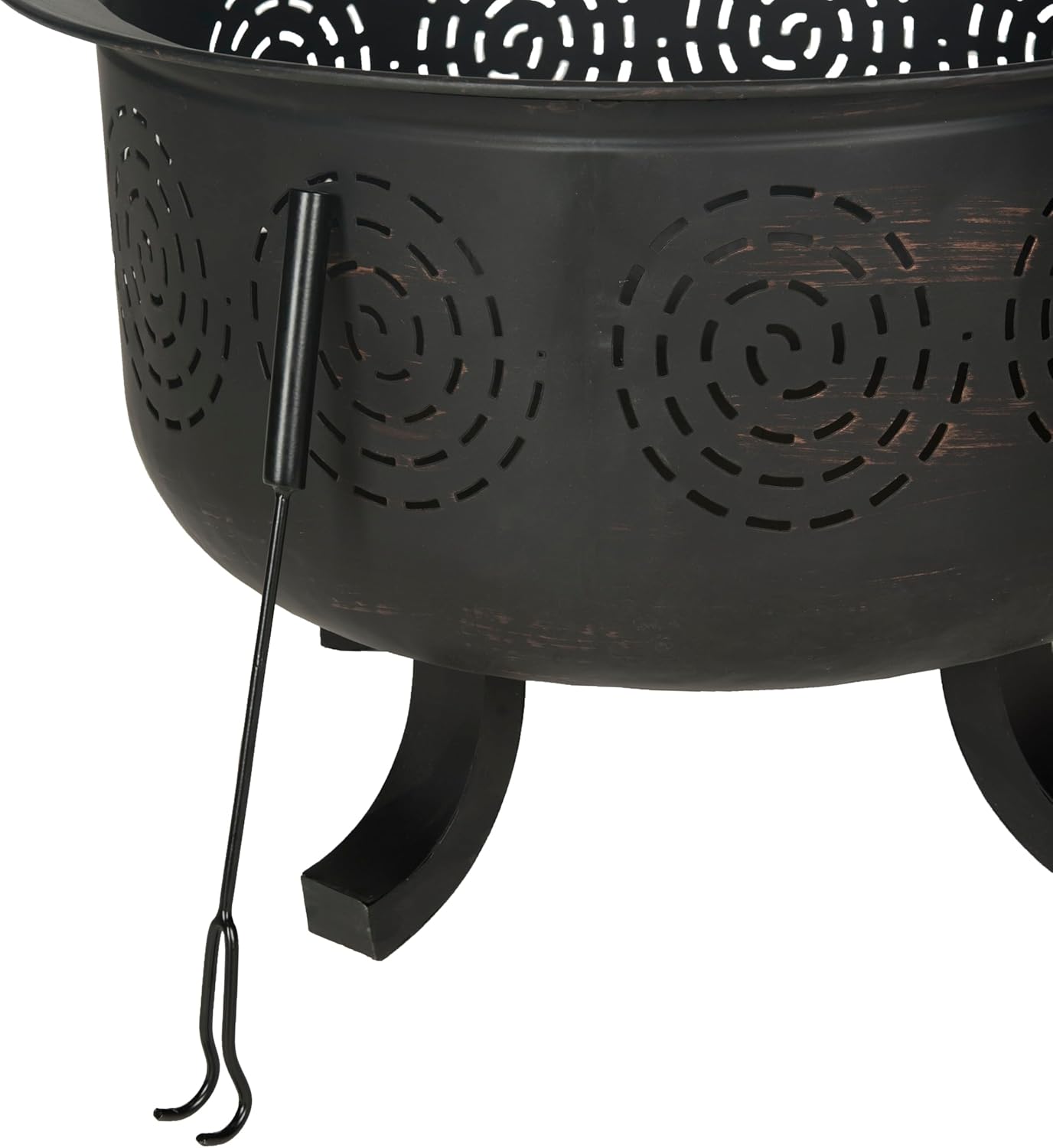Safavieh Outdoor Collection Negril Copper and Black Fire Pit