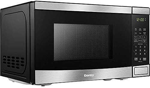 Danby DBMW0721BBS Countertop Microwave, Stainless Steel