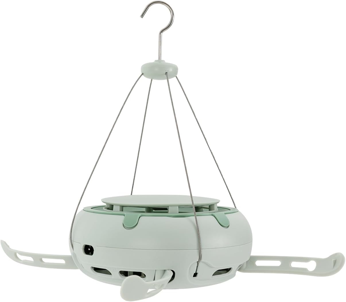 Portable Clothes Dryer,Electric Multifunctional Clothe Dryer Heated Foldable Drying Rack Airer with Timer and 10 Clip Hooks,Compact Clothes Dryer Machine for Family Living Rooms, Traveling, Hotels