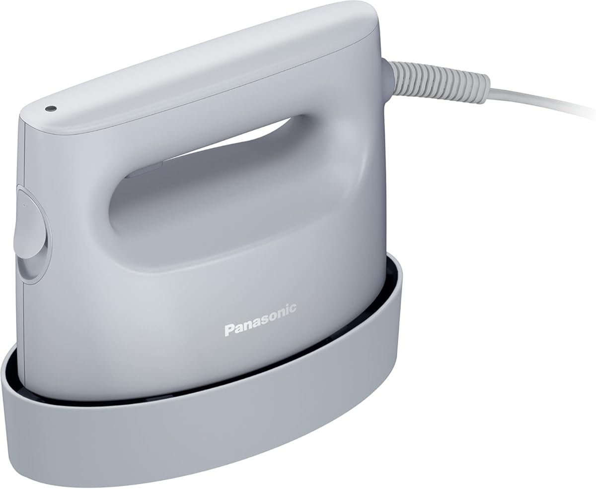 Panasonic NI-FS690 Clothes Steamer, 360° Powerful Steam 100V Only Japan Import 2023 Model (Black) (Frost blue)